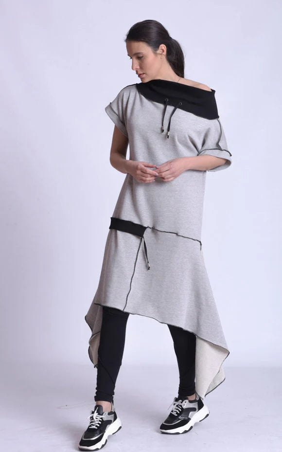 Metamorphoza   |    Off The Shoulder Collared Tunic