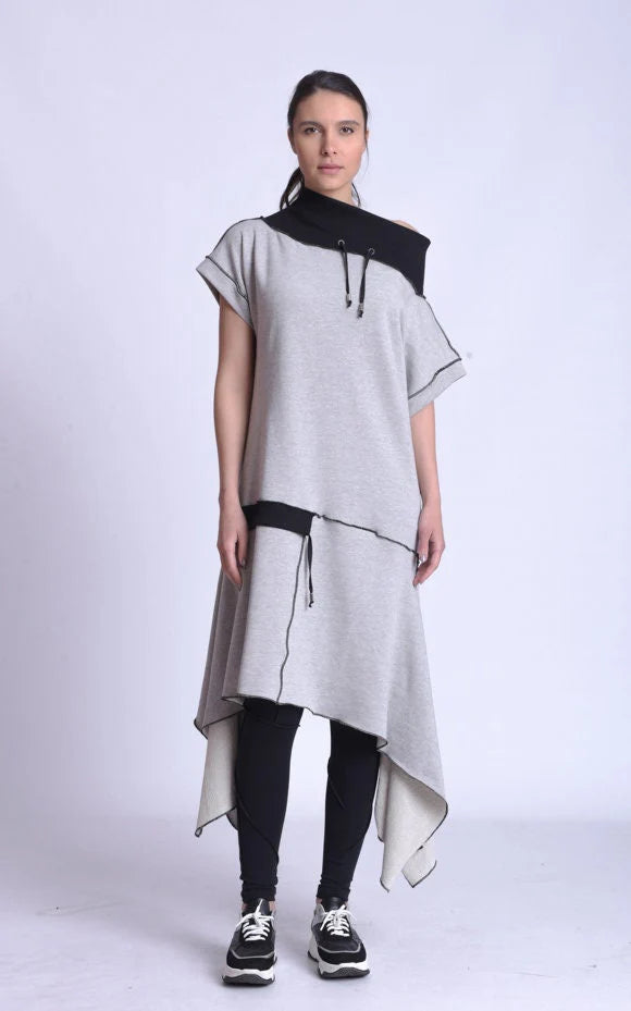 Metamorphoza   |    Off The Shoulder Collared Tunic
