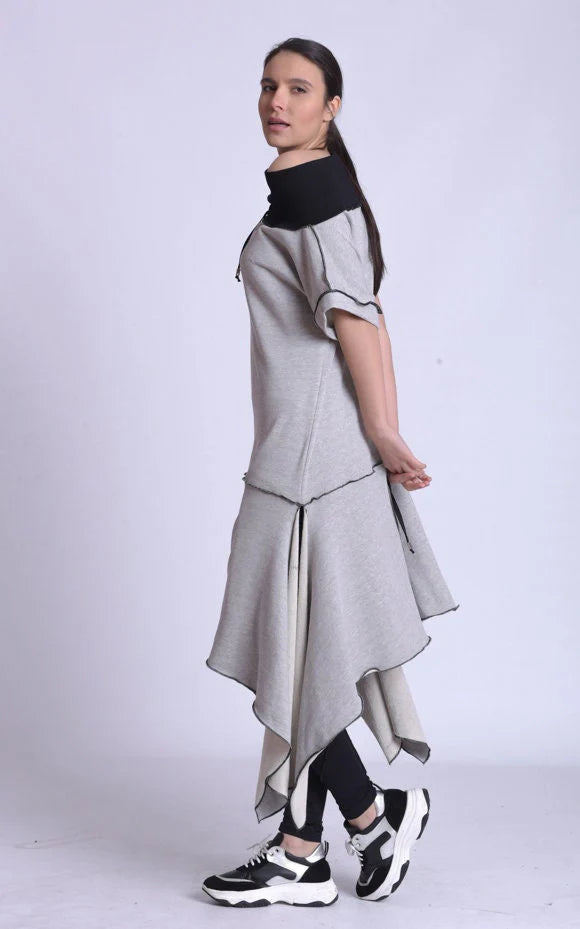 Metamorphoza   |    Off The Shoulder Collared Tunic