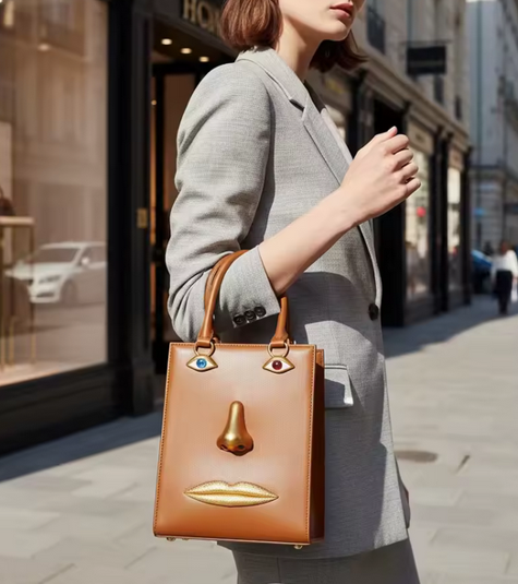 Leather Face Bag