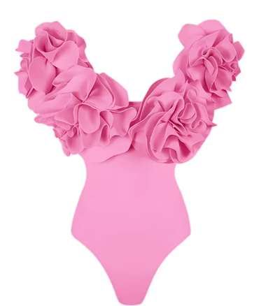 Pink Flower Swimsuit