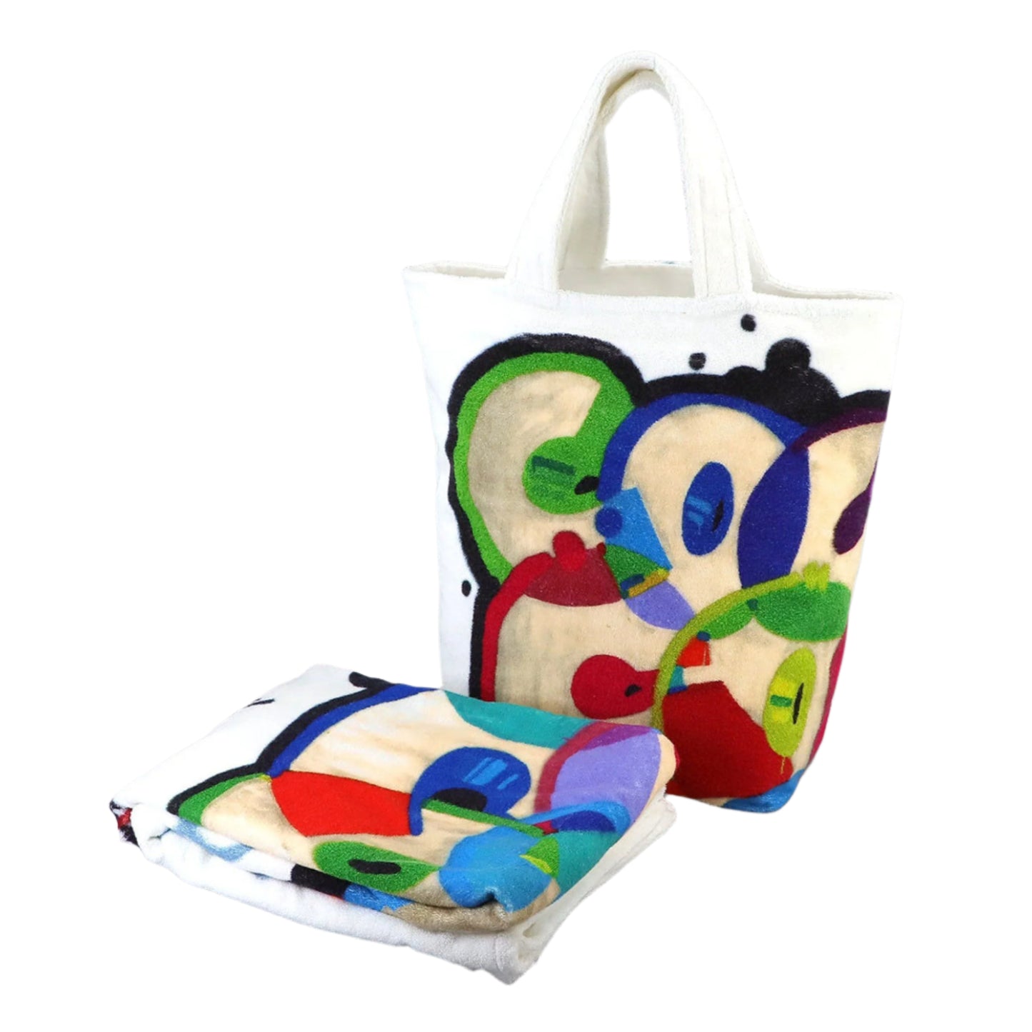 Chanel   |   White Beach Bag With Towel Tote Bag