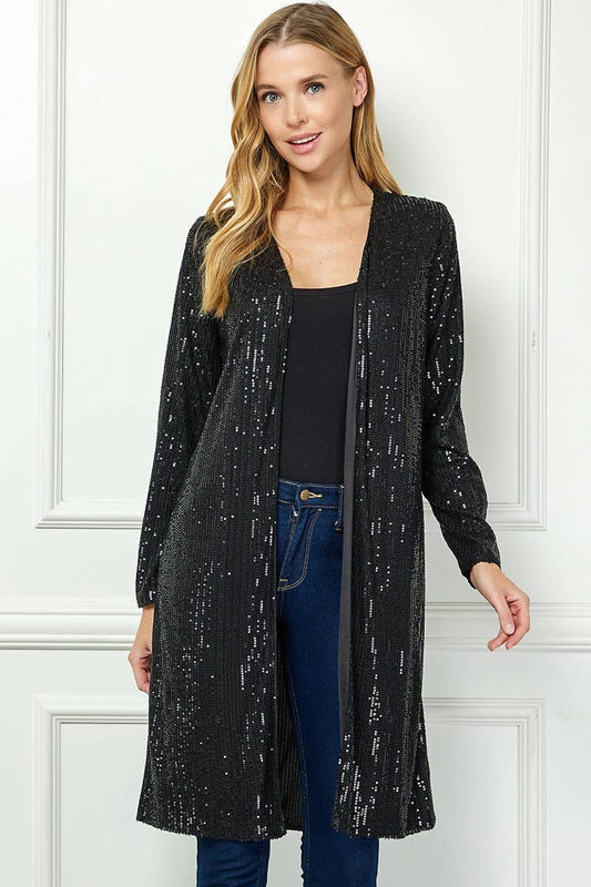 Sequin   |    Cardigan Long Sleeve