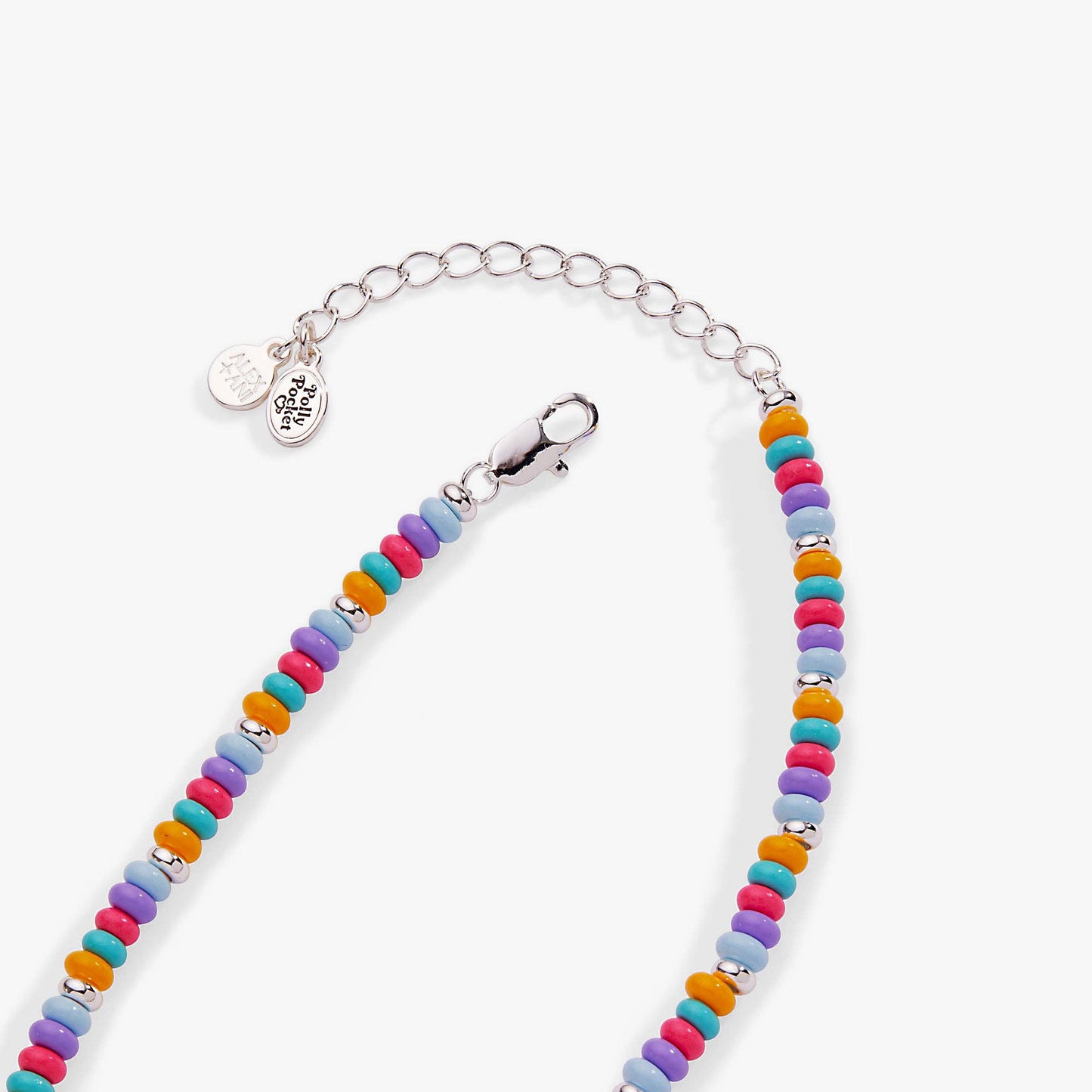 Polly Pocket™ Limited Edition Pool Party Beaded Locket Necklace: Silver