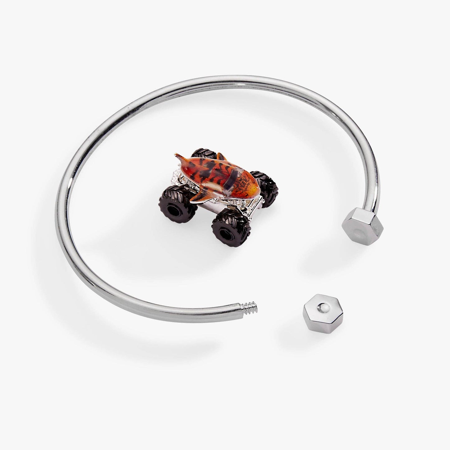 Hot Wheels™ Tiger Shark Monster Truck Moveable Cuff: Silver