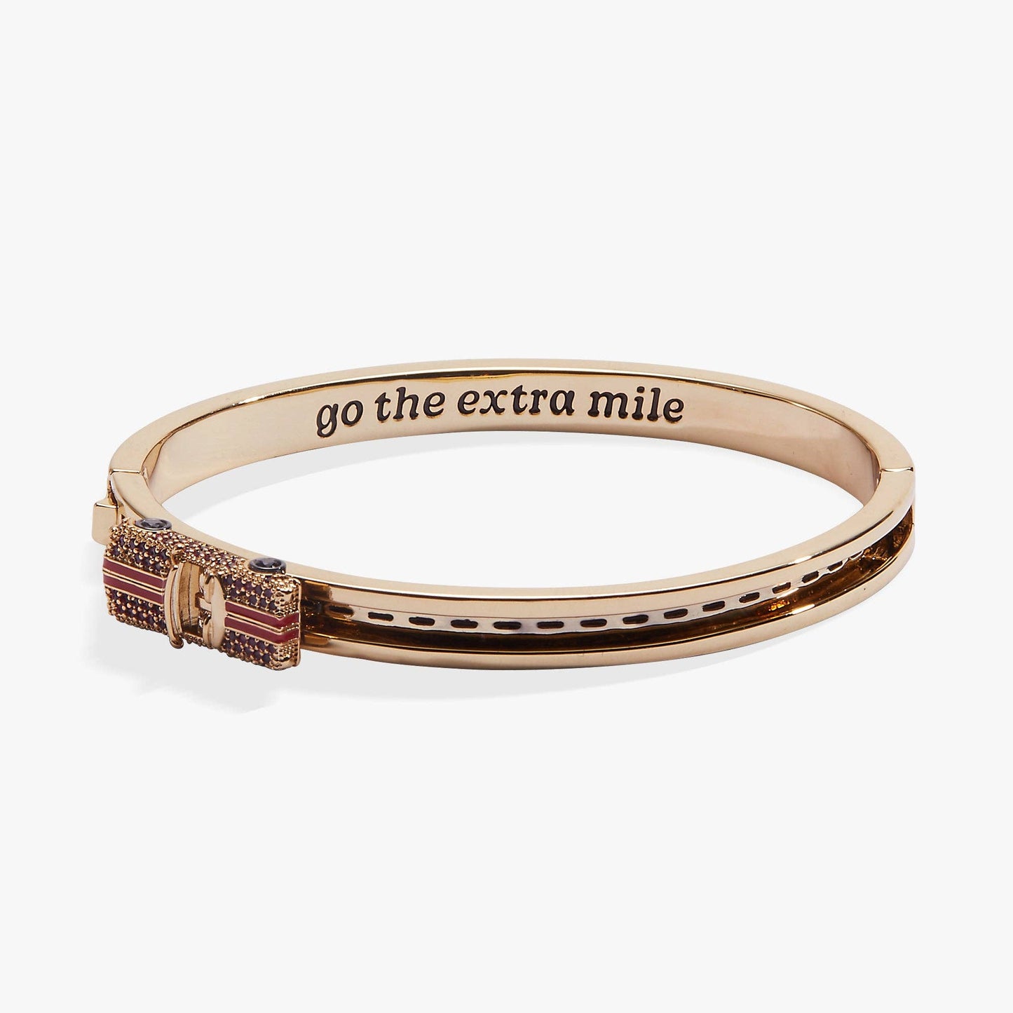 Road Trip 'Go The Extra Mile' Car Fidget Bangle: Gold