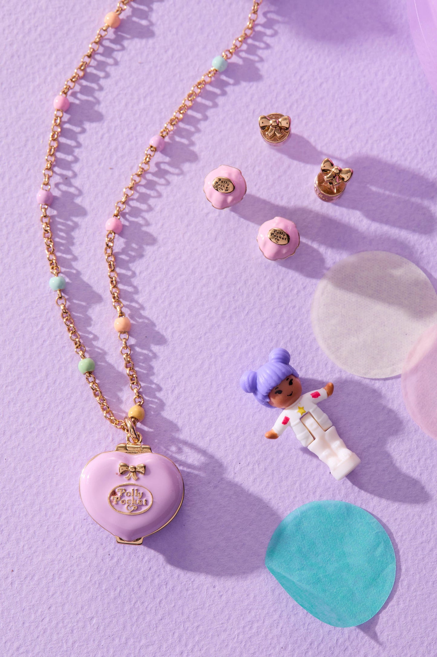 Polly Pocket™ House Locket Necklace: Gold