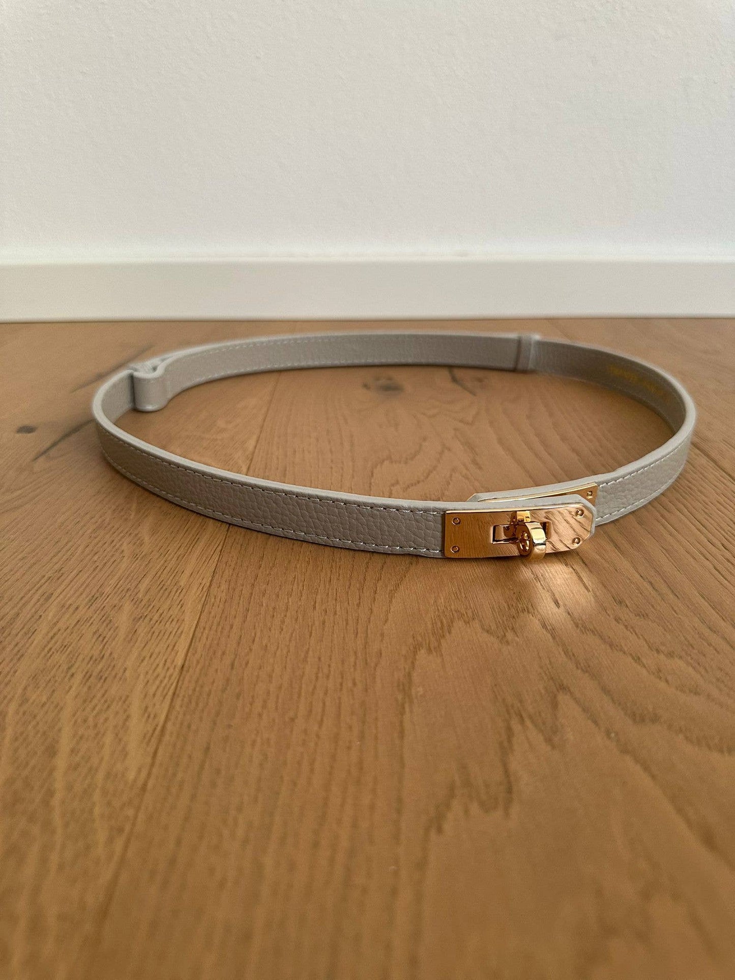 MAIDA BELT - Genuine leather: Gold