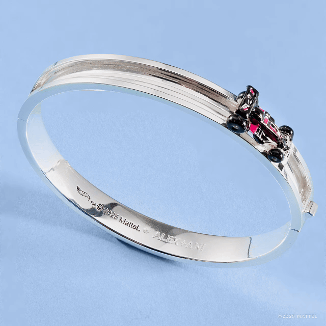 Hot Wheels™ Moveable Racecar Hinge Bangle: Silver