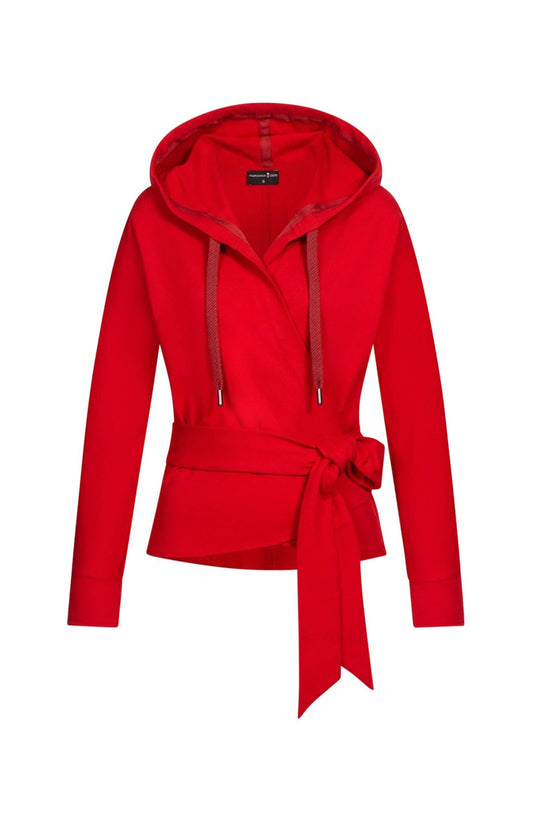 Wrap Hoodie Red: L