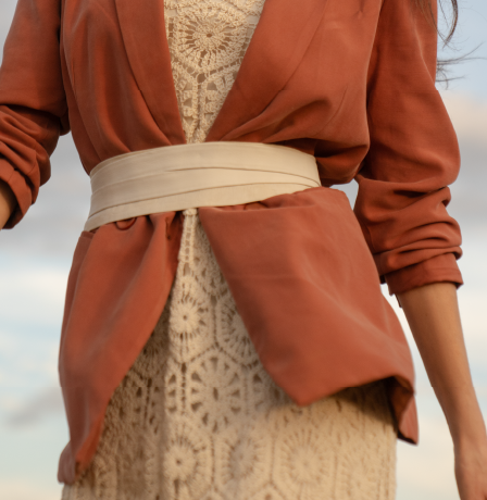 Wrap Belt   |    Bone /Winter White - OS