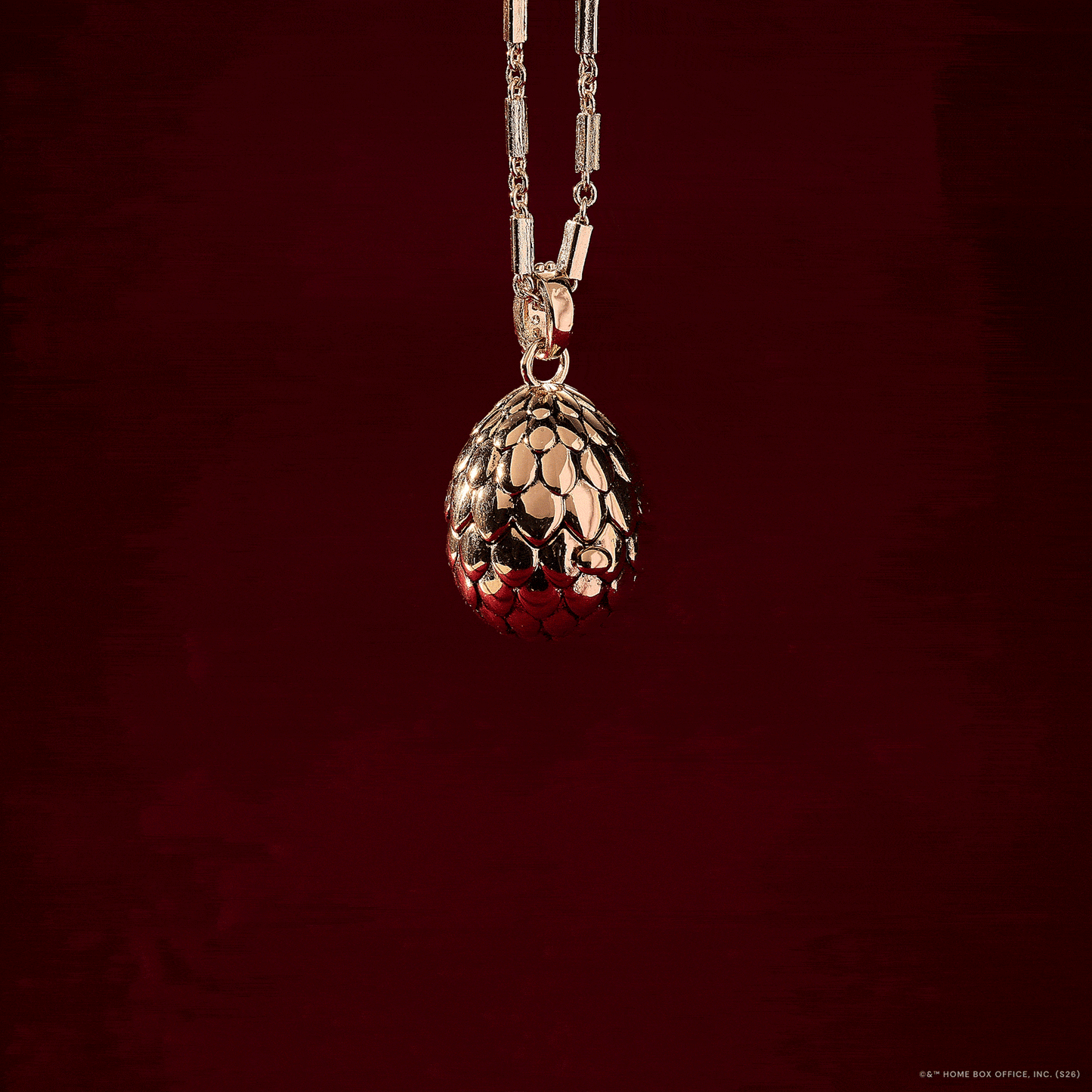 House of the Dragon™ Dragon Egg Locket Pendant: Gold