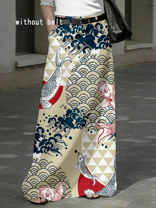 Koi Fish Maxi Skirt