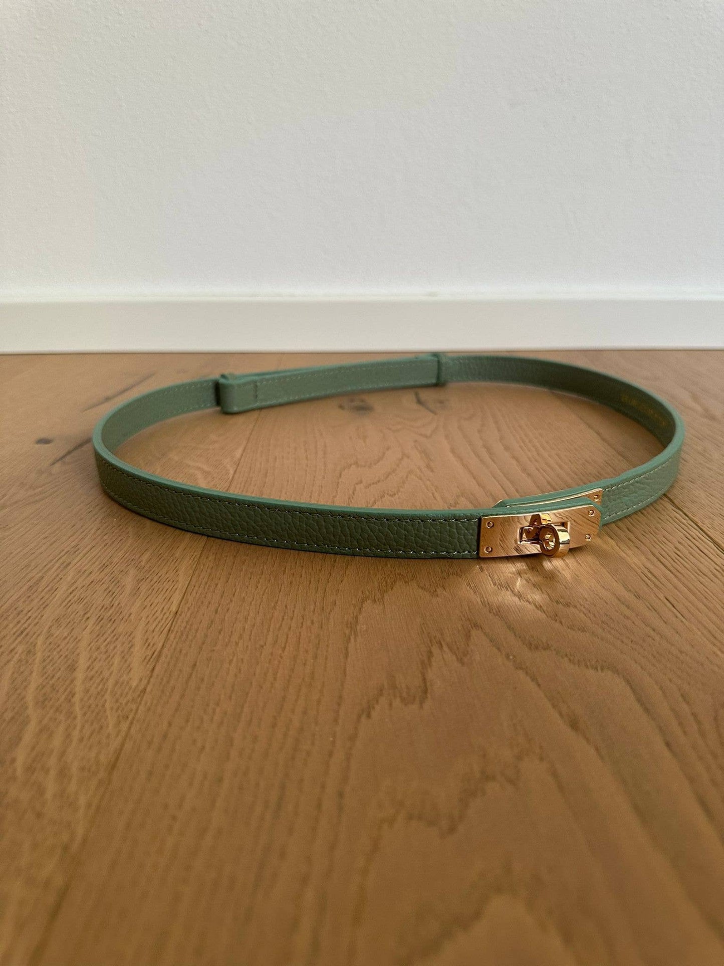 MAIDA BELT - Genuine leather: Silver