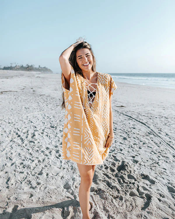 Sand Cloud   |     Adobe Mud cloth Sunflower Cover up