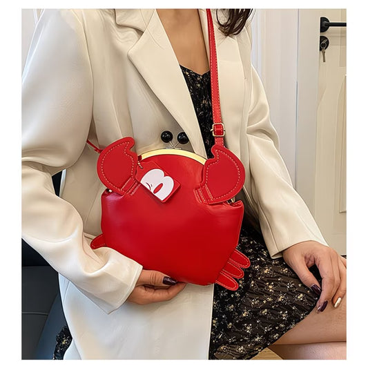 Cute Crab Purse with Strap