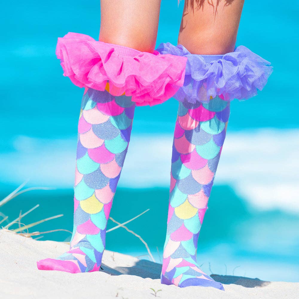 SOCKS   |    MERMAID FRILLS SOCKS: Kids & Adults Age 6 - 99