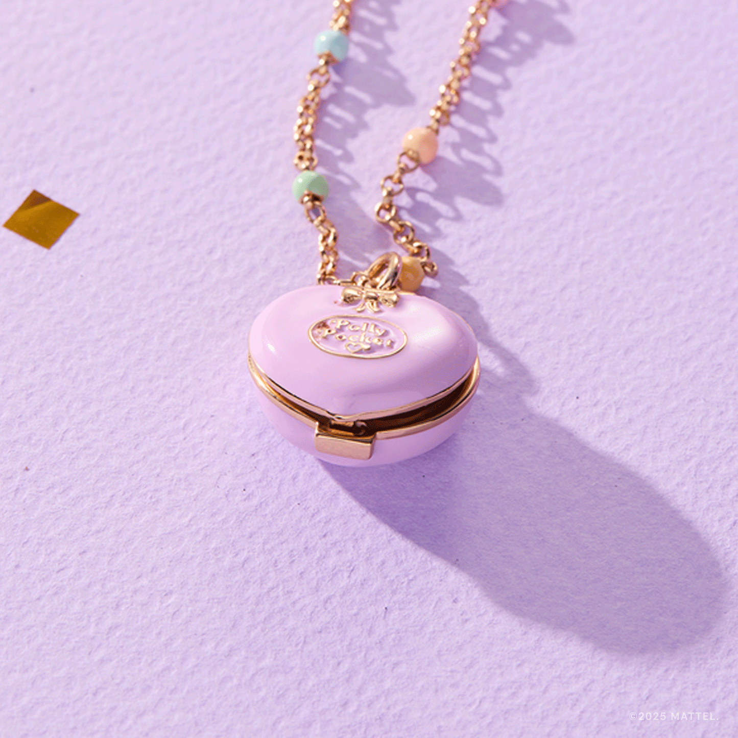 Polly Pocket™ House Locket Necklace: Gold
