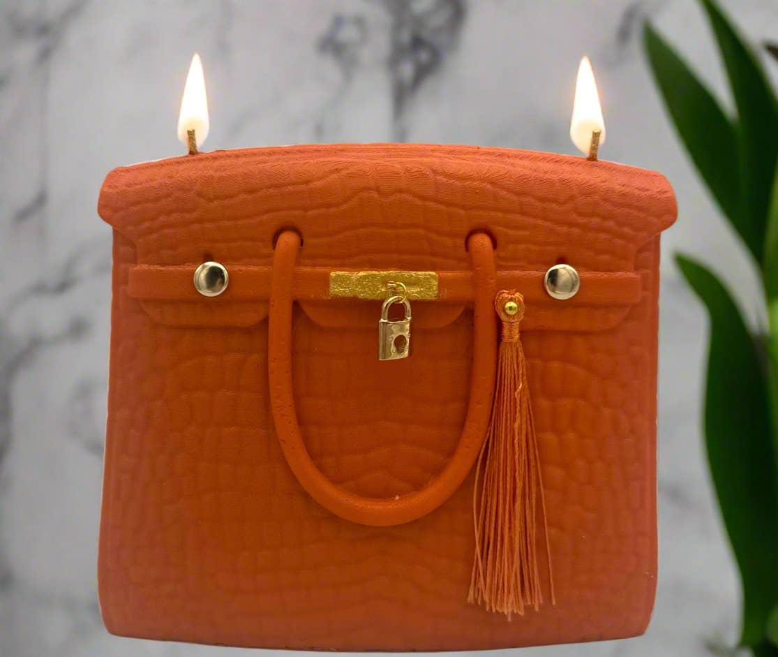 The Iconic Collection Candles  Purse: Orange
