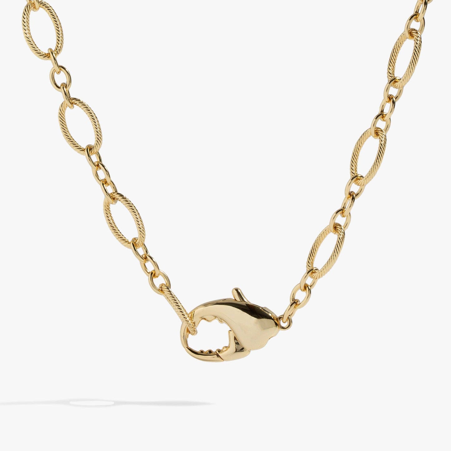 Lobster Claw Convertible Wrap Necklace or Bracelet: Gold