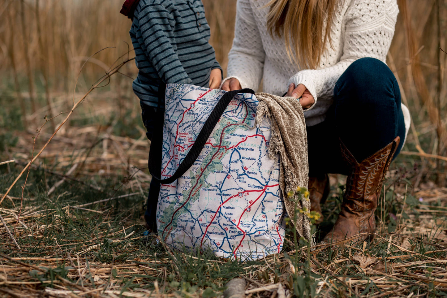 Sea Island   |    Georgia Map Tote Bag