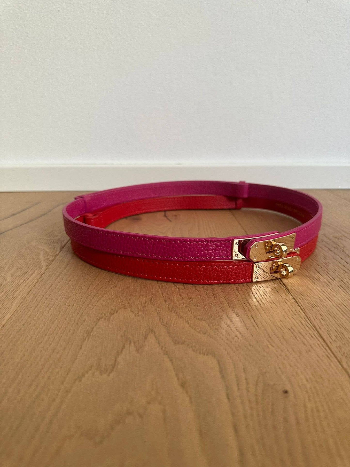 MAIDA BELT - Genuine leather: Gold