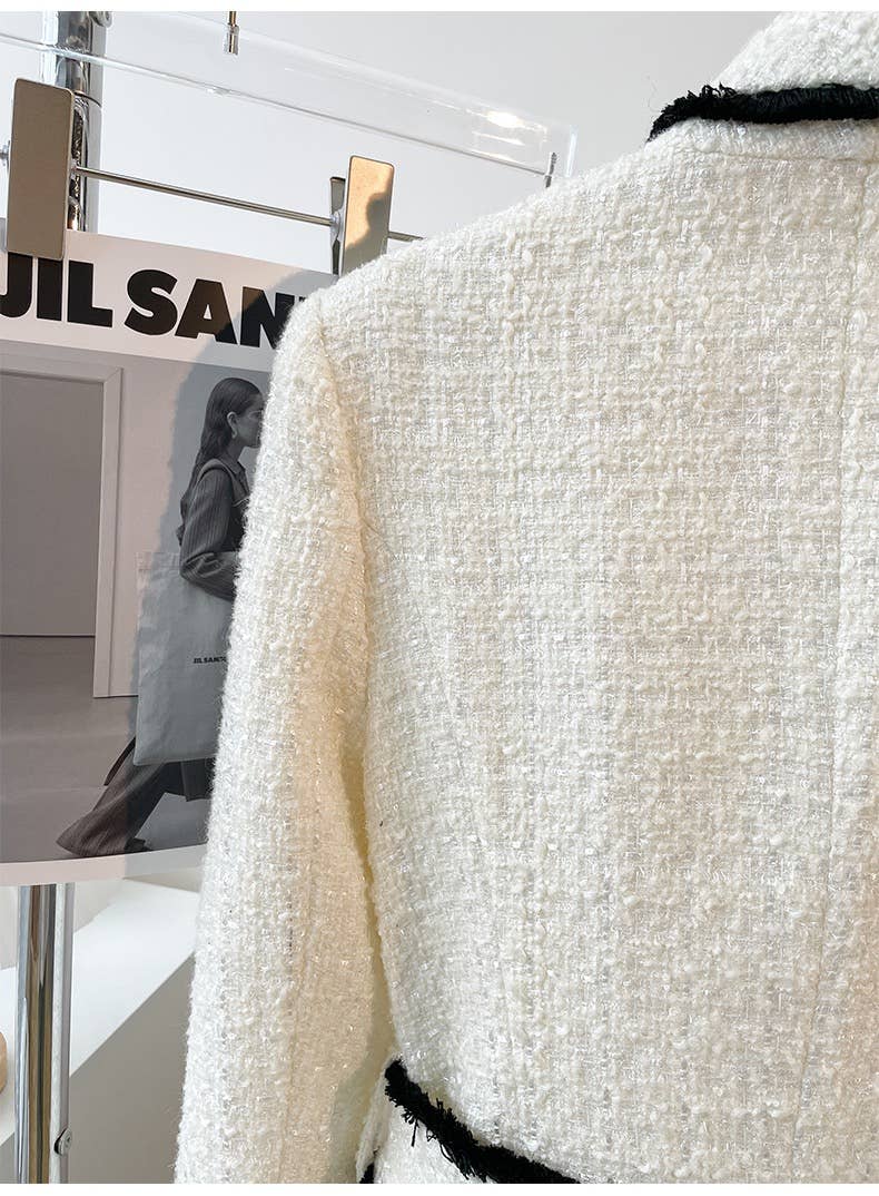 TAO   |    PS White Tweed Blazer And Short Set