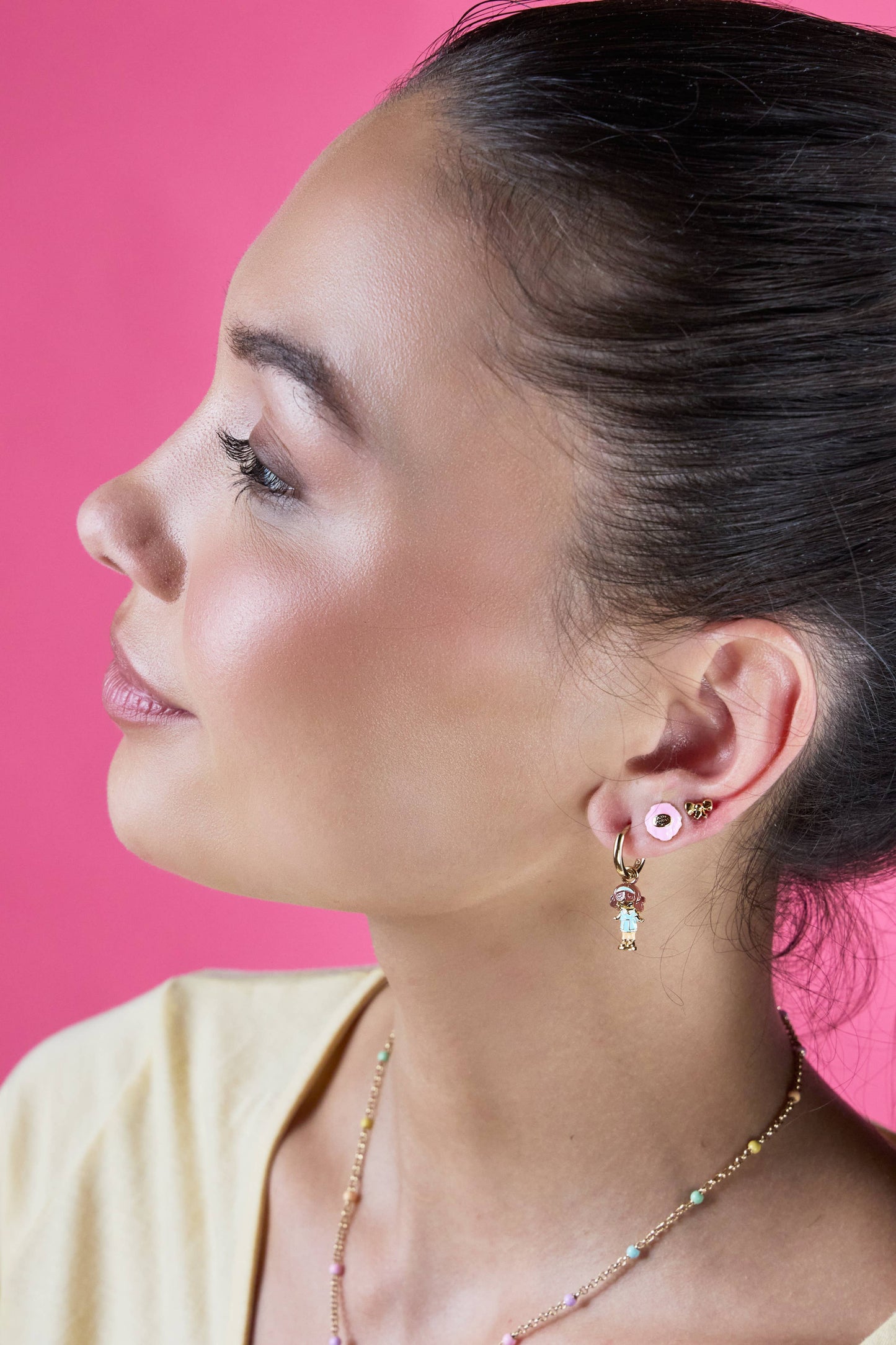 Polly Pocket™ Earring Set of 3: Gold