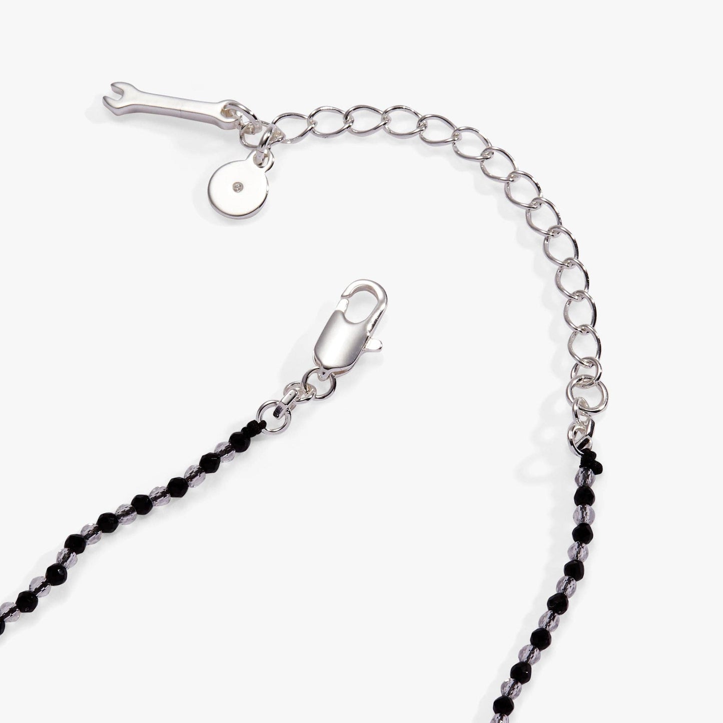 Hot Wheels™ Racecar Pendant Necklace: Silver
