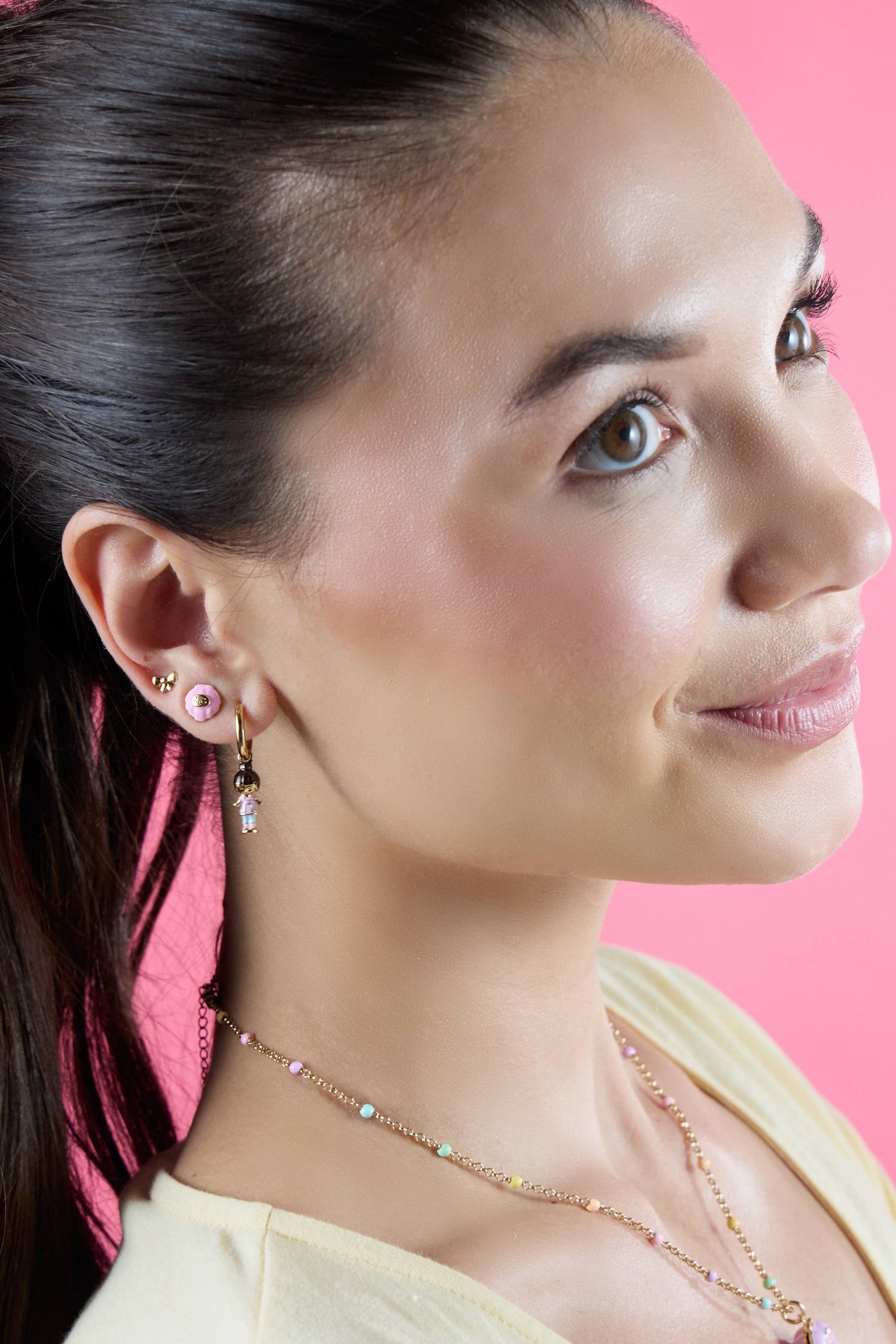 Polly Pocket™ Earring Set of 3: Gold