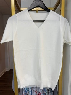 V Nek Knitted Blouse