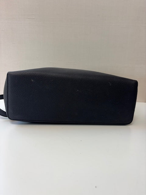 Loro Piana-Grained Calfskin L19 Extra Pocket Pouch Navy