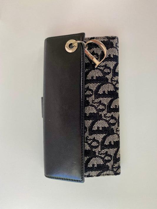 Vintage Black Christian Dior Oblique Wallet