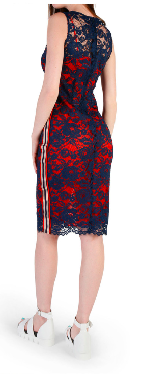 Pinko Red/Blue Dress - Size EURO 40 - TAO 919